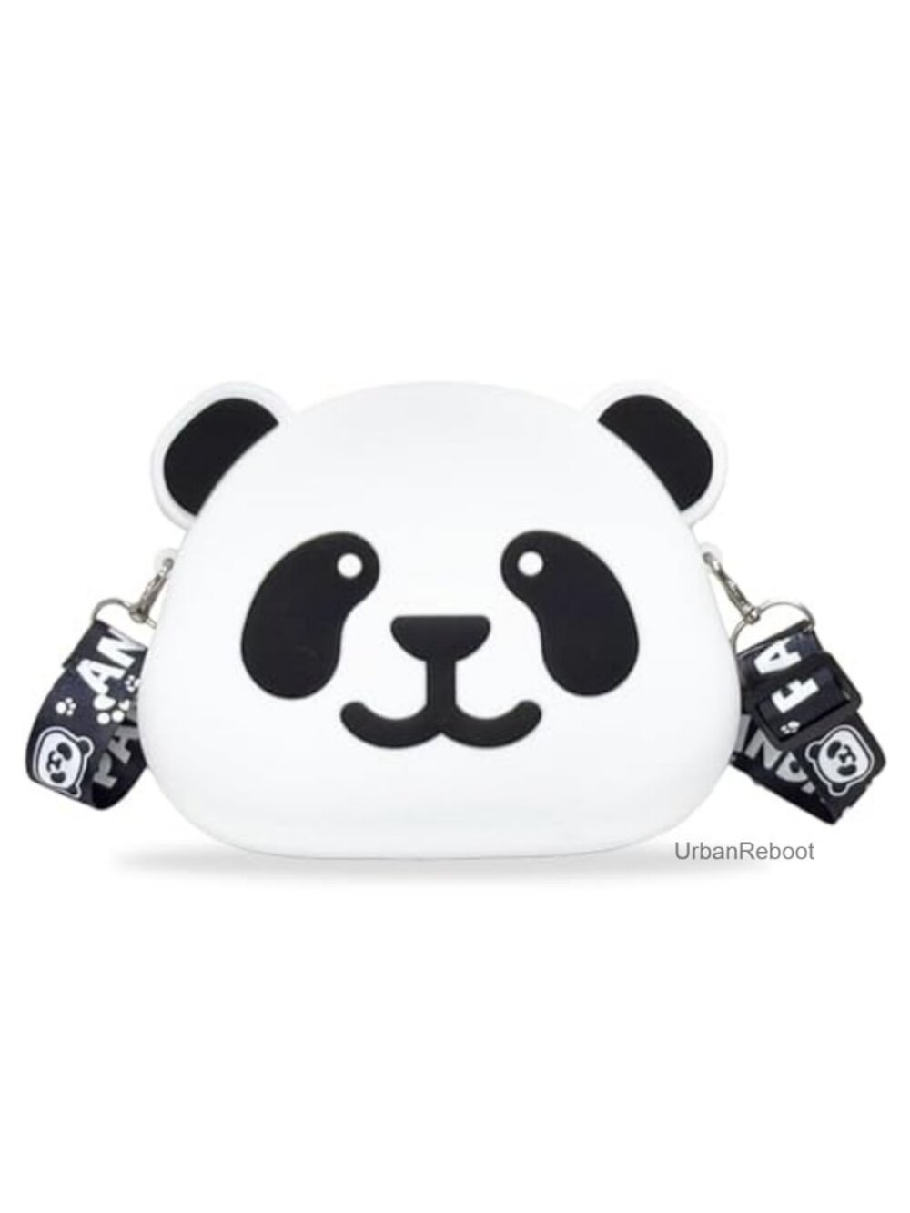 Silicone Crossbody Bag Cute Panda Adjustable Strap Small Satchel Shoulder Purse